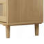Armoire de rangement 31,5 po à 3 tiroirs avec tiroir en rotin, pour la chambre à coucher, le salon, la salle à manger et les couloirs