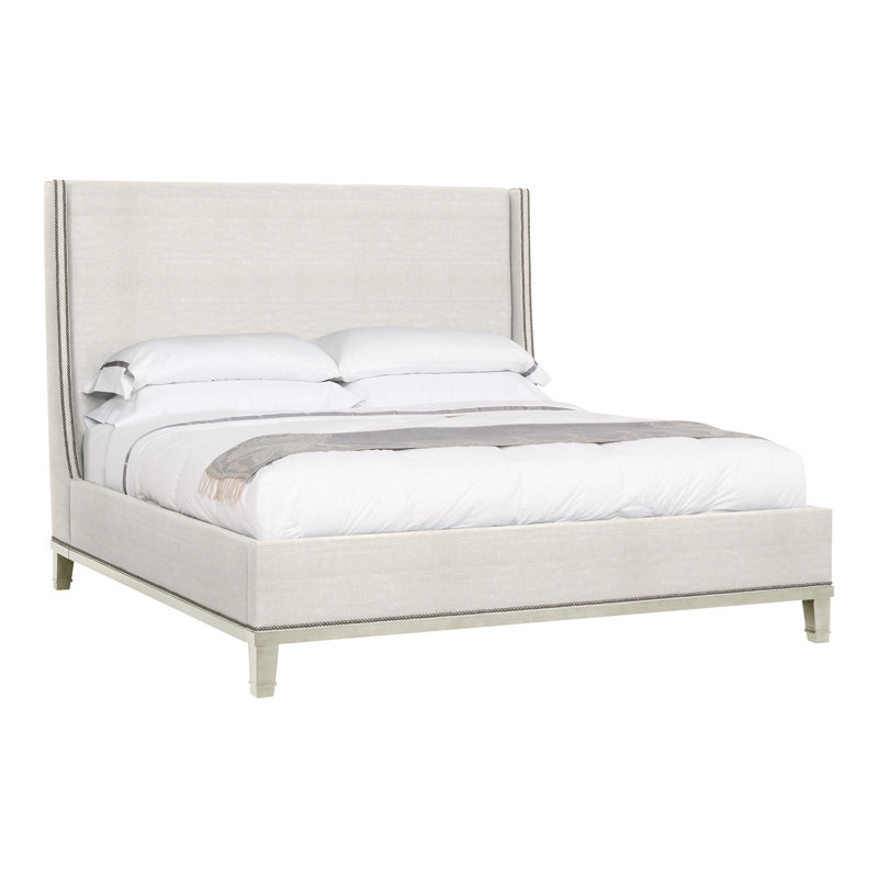 Michael Weiss Cleo Queen Upholstered Bed, Yes, Navajo, Nadia Parchment
