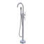 Robinet de baignoire autoportant avec douche à main - Fabrication en métal, débit maximal de 3,9 gal / min, choix de mise en valeur de la baignoire, construction robuste, placage, débit, rénovation