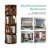 Tashani 4 Tiers Rotating Bookshelf, Floor Standing Bookcase, Corner Organizer Display-199625190
