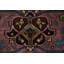 Tapis traditionnel à motif floral avec teinture de légumes 12 x 18 po
