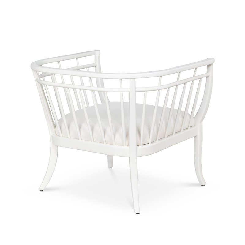 Hyannis Port Occasional Chair, Whitewash, White Polyester Blend