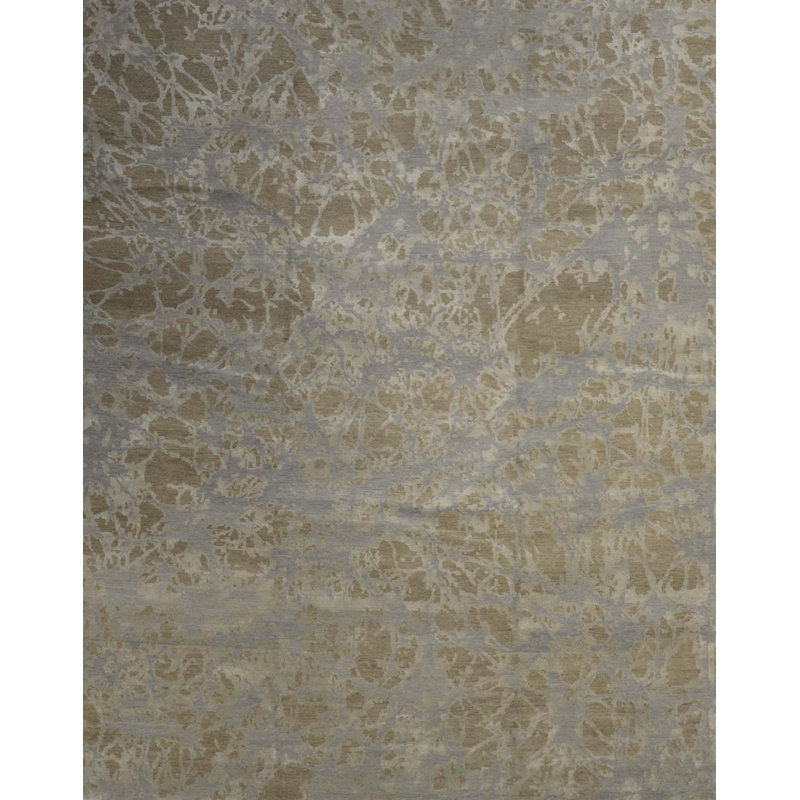 Tapis rectangulaire contemporain noué à la main