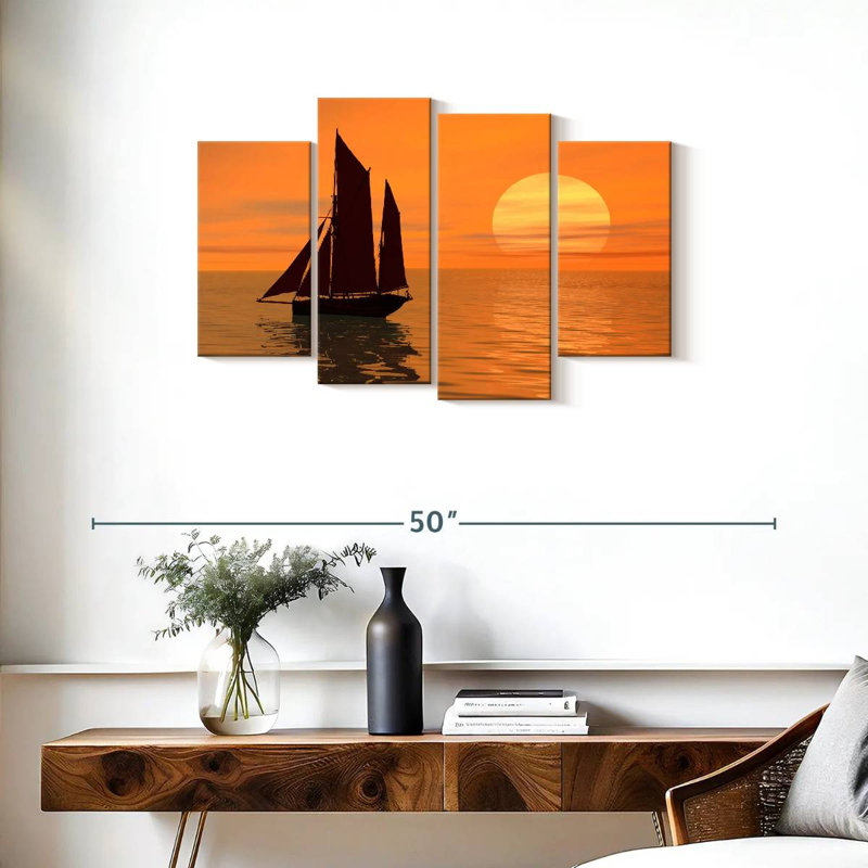 Voilier Mehar Golden Sunset, H 22 po x l 36 po