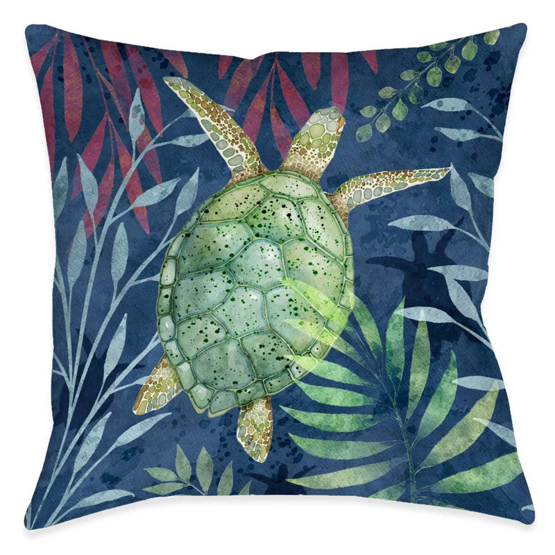 Coastal Friends Reversible Throw Pillow