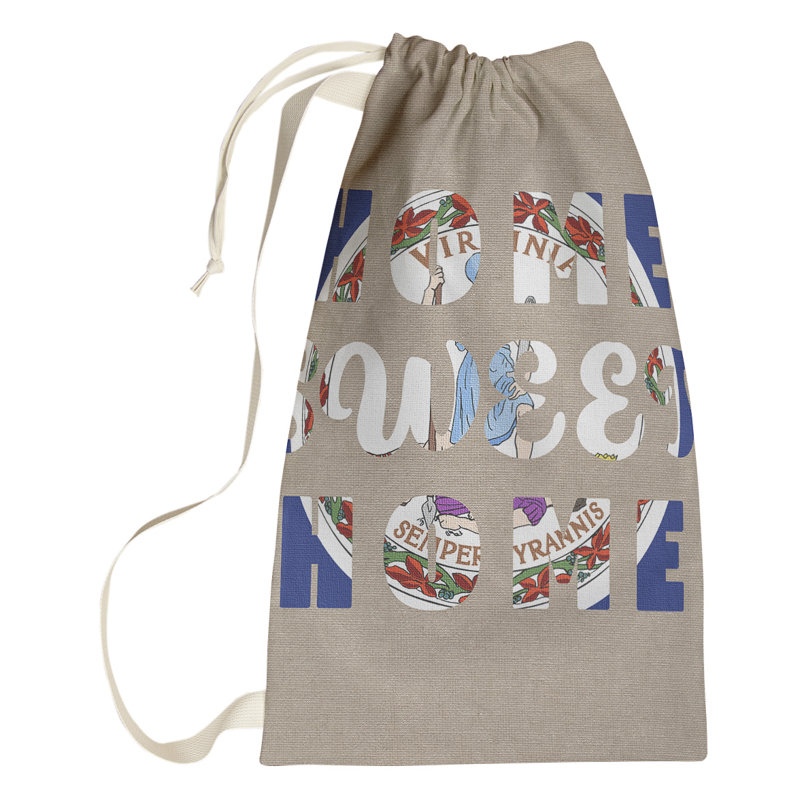 Sac à linge Home Sweet Home, Grand (H 76,5 po x l 29,5 po x P 1,5 po), Virginie