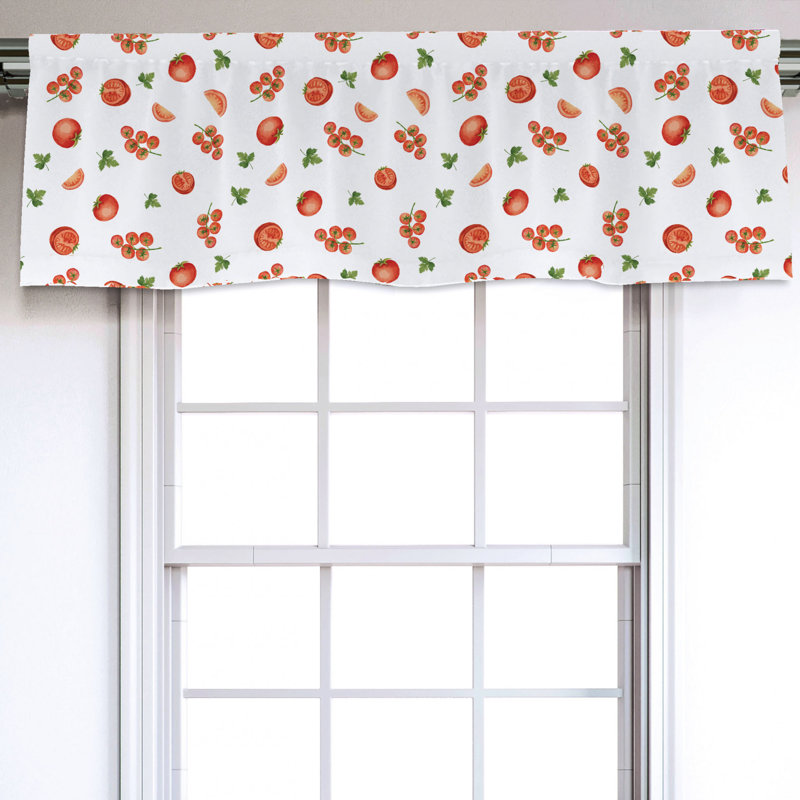 Sateen Ruffled Window Valance