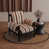 Tissu rouge / beige