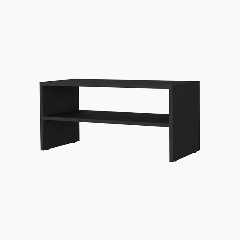 2-Shelf Shoe Rack, Black