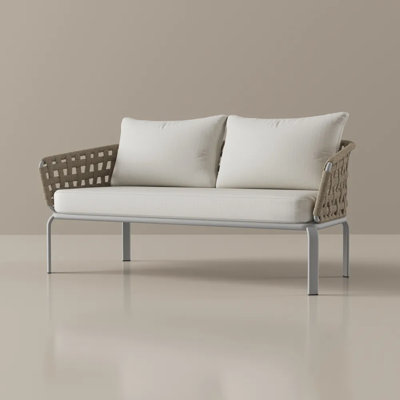 Modern 3 Seater Outdoor Wicker Sofa