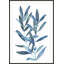 Reproduction d'art encadrée, «Indigo Leaves III»-1571337411-1526839491