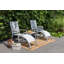 LifestyleGarden Bora 100% Maintenance Free Aluminum Outdoor Patio Black Side Table-291050869
