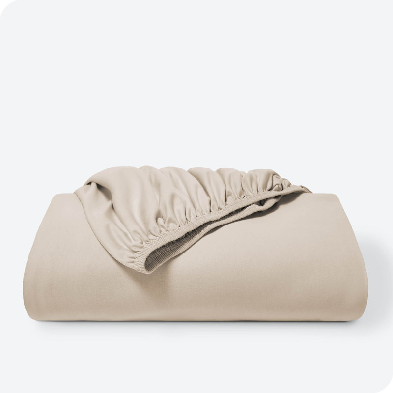 Queen Cloud Grey Organic Cotton Jersey Fitted Sheet