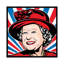 «HRH Queen Elizabeth II», impression sur toile-33106721-72434853-72434854