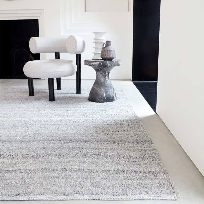 Dions Solid Colour Hand Woven Area Rug, Rectangle 120 x 170cm