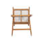 Tabouret de bar à dossier en plastique tissé crème de 27 po de hauteur - siège en tissu rembourré de mousse et durable-353808650