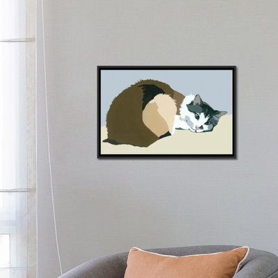 « colbert on gray », impression sur toile tendue