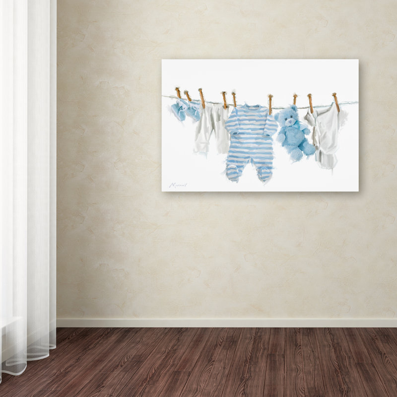 « baby garçon », art sur toile, H 12 po x l 19 po x P 2 po