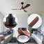 Ventilateur de plafond moderne Parzy