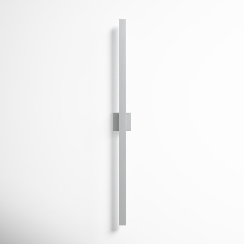 Replay Aluminum LED Wall Light, Satin Aluminum