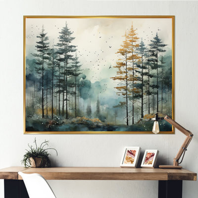 Décoration murale forêt Tonalis Whispering Pines Pointillism II