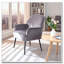 Fauteuil d'appoint en velours, chaises de salon rembourrées modernes-1668202093