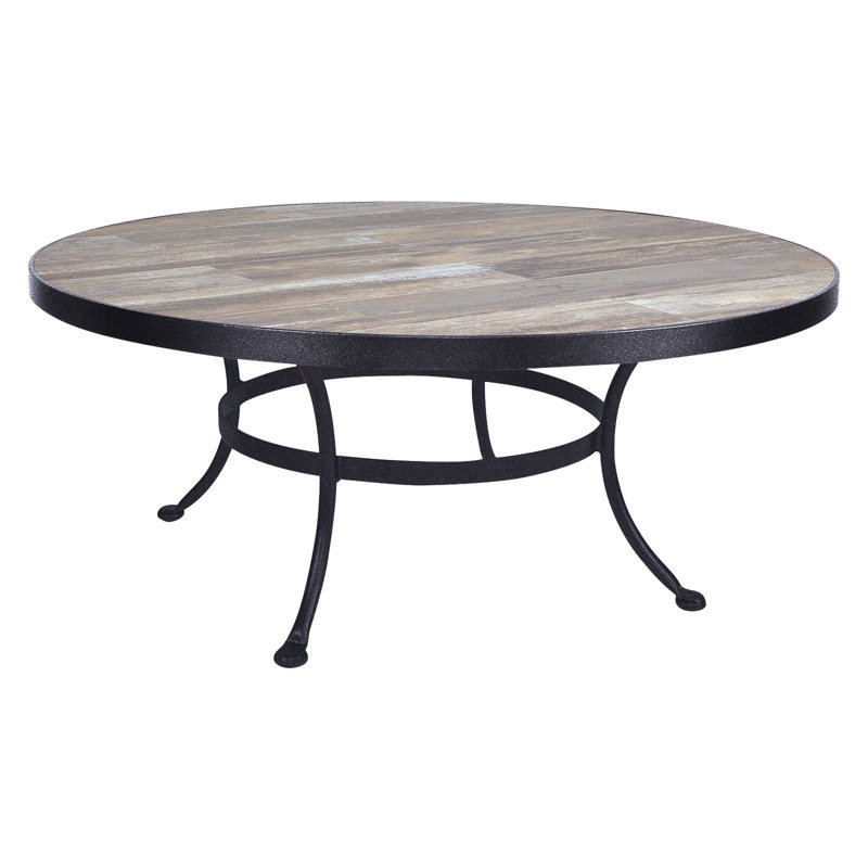 Outdoor Round Coffee Table, Venice Beach, Graphite