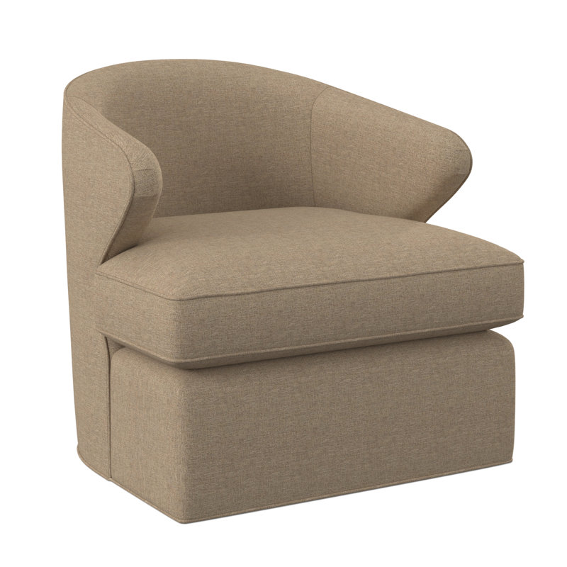 Fauteuil pivotant Scoop, 100% polyester Elise lin