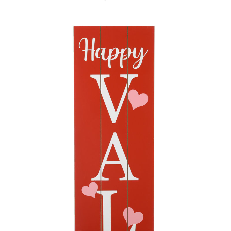 Plaque de véranda «Happy Valentine's Day»