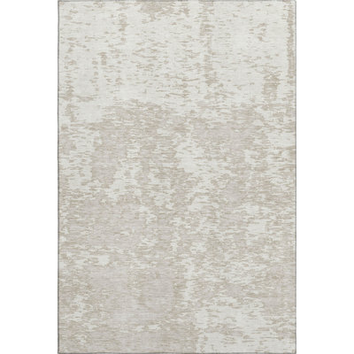 Premium Machine Washable Prisco Ivory Rug