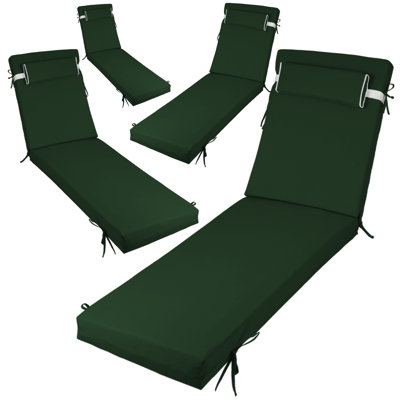 4Ps 3-Inch Thick Outdoor Lounge Chair Cushion-Waterproof And Colorfast, Suitable For Most 72-Inch Pool Balcony Chairs.