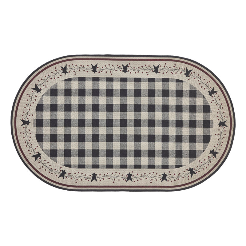 Pip Vinestar Flatweave Washable Indoor / Outdoor Rug, Oval 3"  x 5'