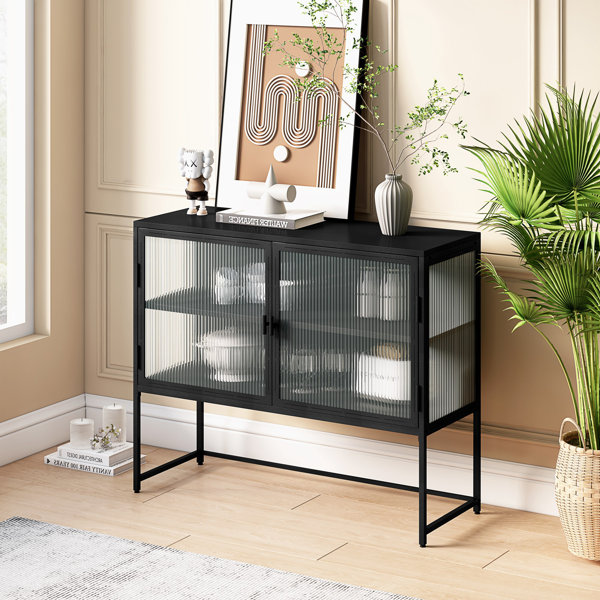 Builddecor Black Shoe Cabinet, Corner Cabinet, Entryway Cabinet