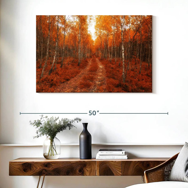 Alvord Golden Polish Birch Forest, 26" H x 39" W