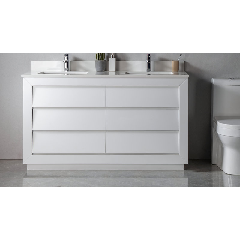 Ensemble de meuble-lavabo double 60 po Jaydence
