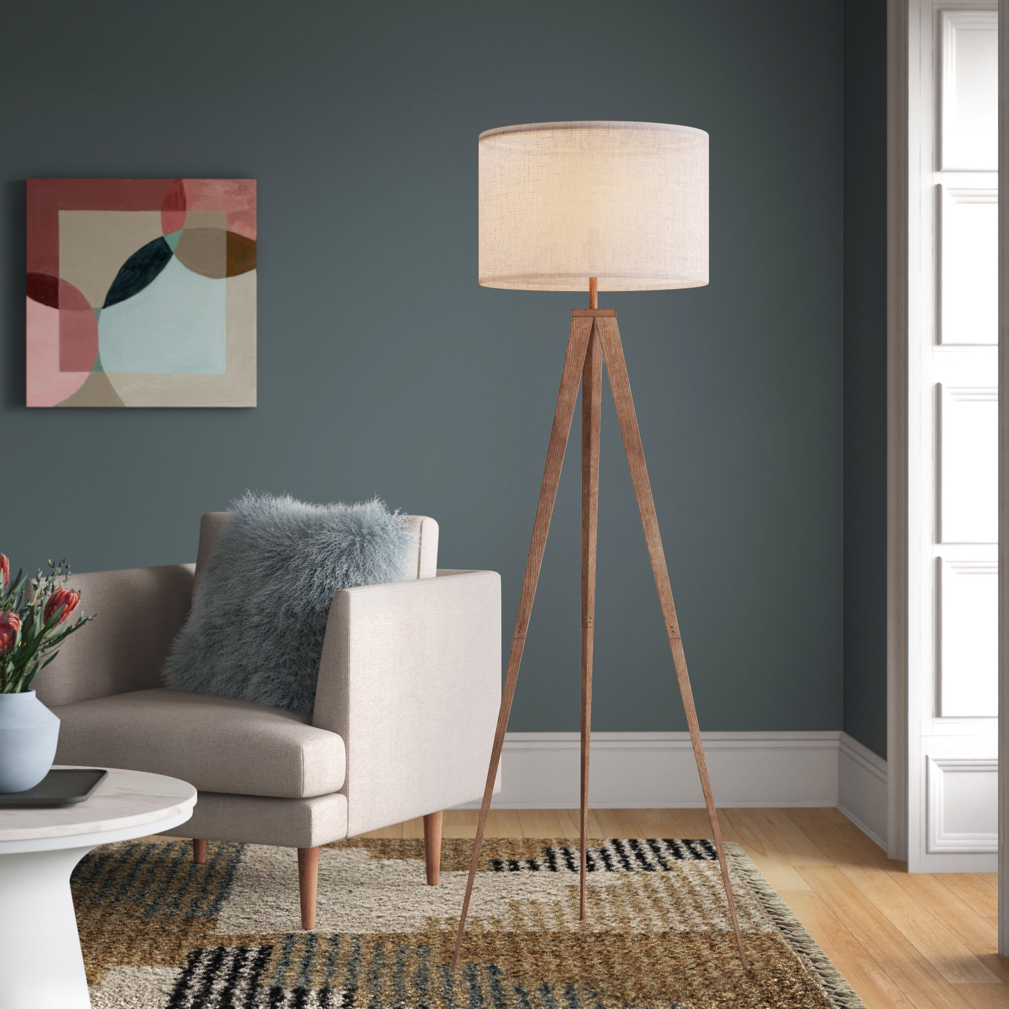 Breakwater Bay Nalan 61" Tripod Floor Lamp & Reviews | Wayfair