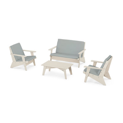 POLYWOOD® Riviera 4-Person Patio Seating Group