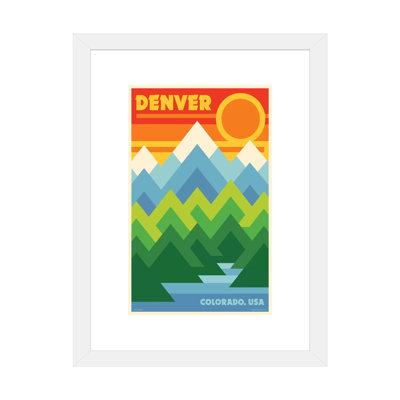 " Denver Retro Travel Poster " by Jim Zahniser
