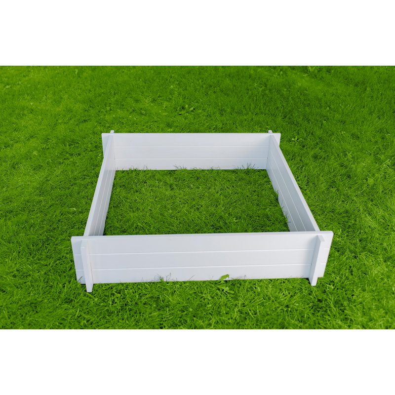 Classic White Vinyl Raised Garden