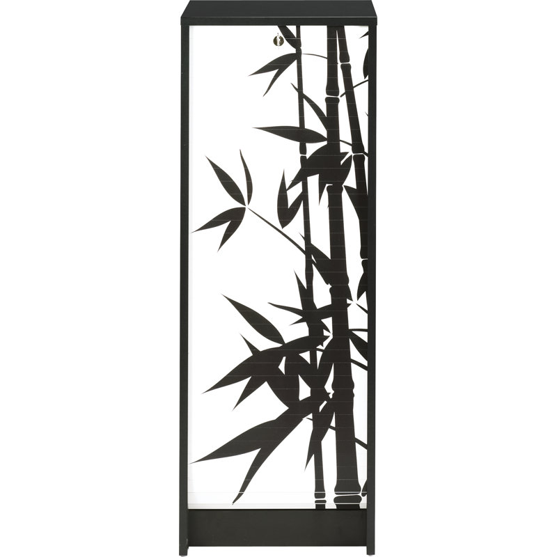 Gratiana 1 -Door 5 -Shelf, Black