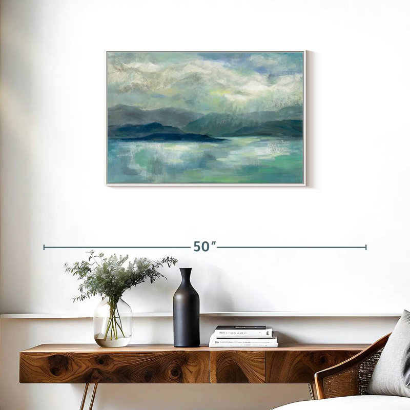Tôt le lever du soleil, Cadre flottant blanc, 31 po x 21 po