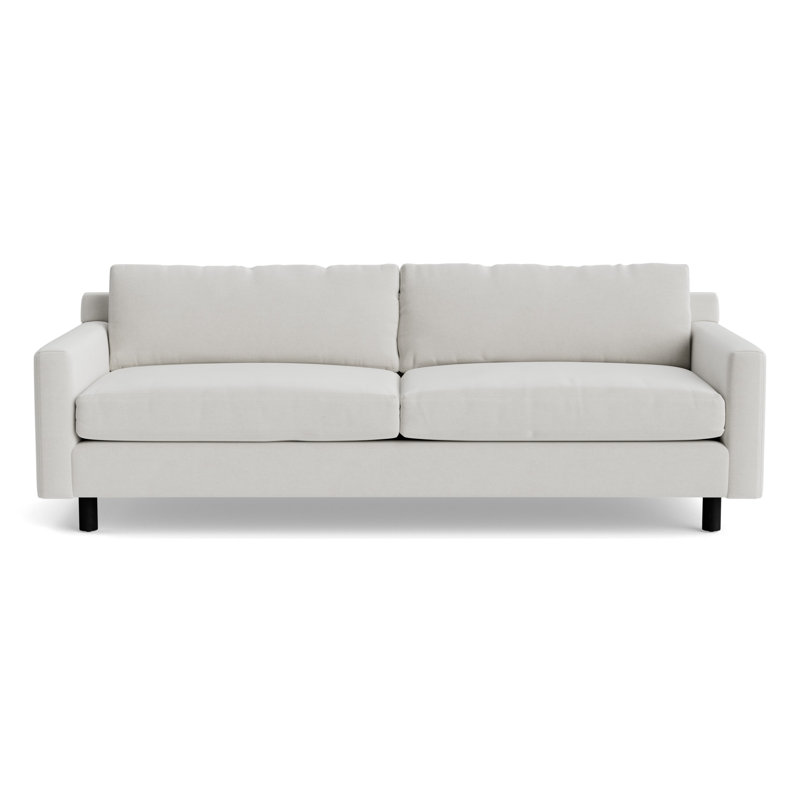Hunter No Welt 100 Sofa, Black, Performance Velvet - Silver