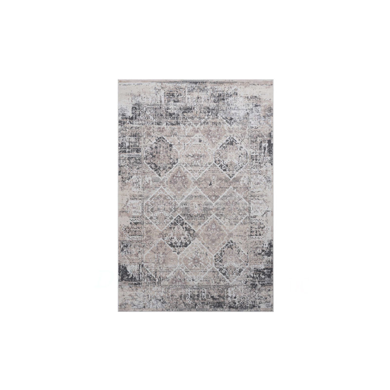 Collection 5X7 Anthracite /Traditional Non-Shedding Living Room Bedroom Dining Home Office Stylish And Stain Resistant Area Rug