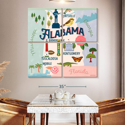 Aliaz State Maps - Alabama Attractions