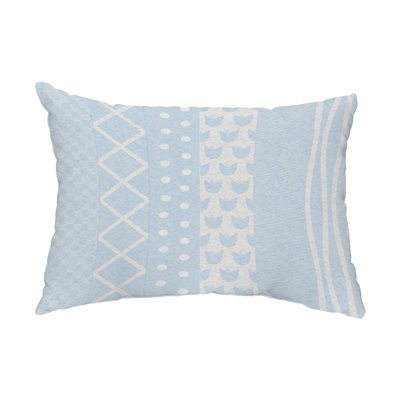 Striped Outdoor Reversible Throw Pillow