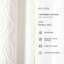 Aatifa Shower Curtain Soft White Single 72x72