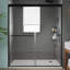 Porte de douche coulissante double sans cadre de 56 à 60 po x H 70 po avec verre transparent-62631934