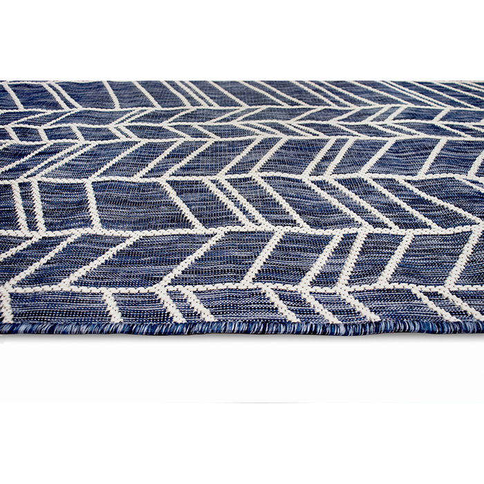 Mercury Row® Anwar Power Loom Navy Blue Indoor/Outdoor Rug & Reviews ...