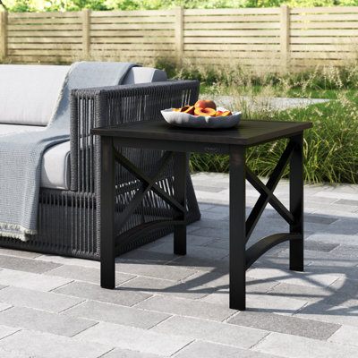 Archmere Square Metal Outdoor Side Table , 22.75'' in. W 22.75'' in. D