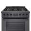 Cuisinière à gaz double autoportante 30 po 4 pieds cubes 800 Series avec convection européenne 800-50964103